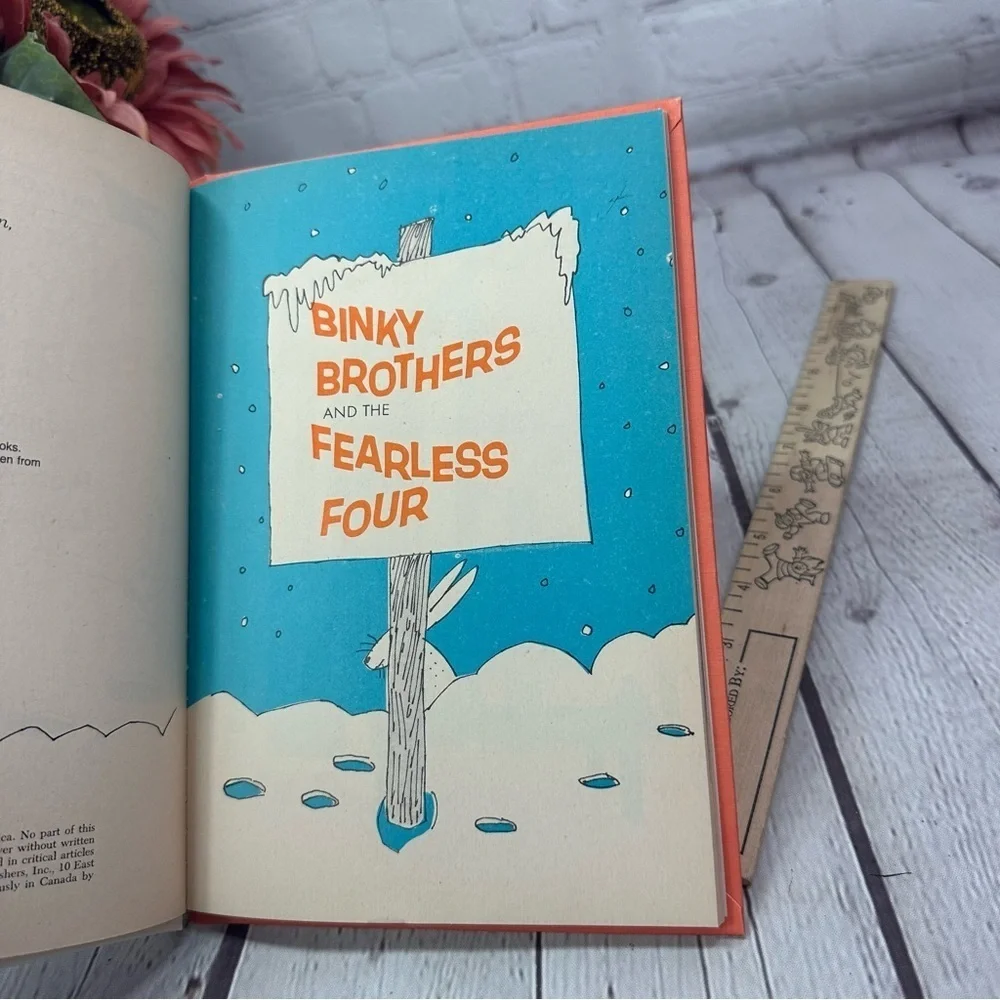 vintage 1970 Binky Brothers and the Fearless Four hardcover children's Book